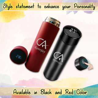 Temperature Water Bottle with CA symbol & Name Engraved.