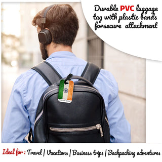 Personalized Printed PVC Luggage Tags - Personalize with Any Design, Name, or Quote