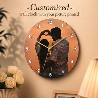 Customized Acrylic Photo Printed Wall Clock.