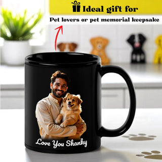 Custom Pet Photo & Name Mug | Dog & Cat Mug for Pet Owners