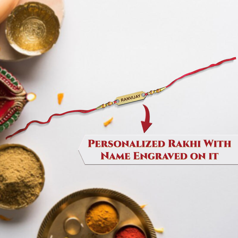 Kids Rakhi Gift – Customized Meal Set + Custom Rakhi