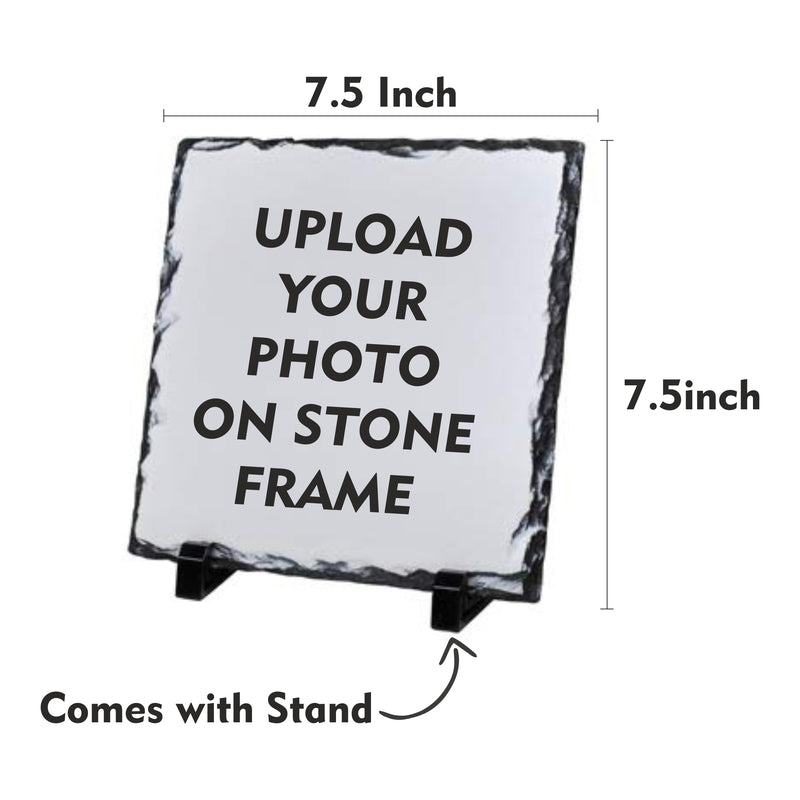 Personalized Photo Printed Stone Frame.