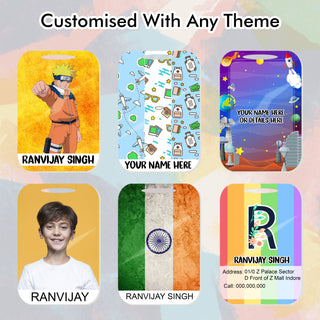 Personalized Printed PVC Luggage Tags - Personalize with Any Design, Name, or Quote