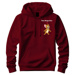 Customized Unisex Cotton Hoodie with Custom Name & Design Printed.