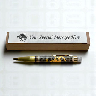 Personalized Zodiac Sign Engraved Metal Ball Rashi Pen.