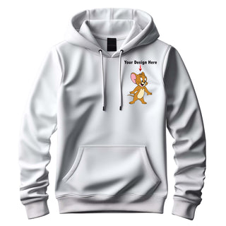 Customized Unisex Cotton Hoodie with Custom Name & Design Printed.