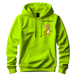 Customized Unisex Cotton Hoodie with Custom Name & Design Printed.