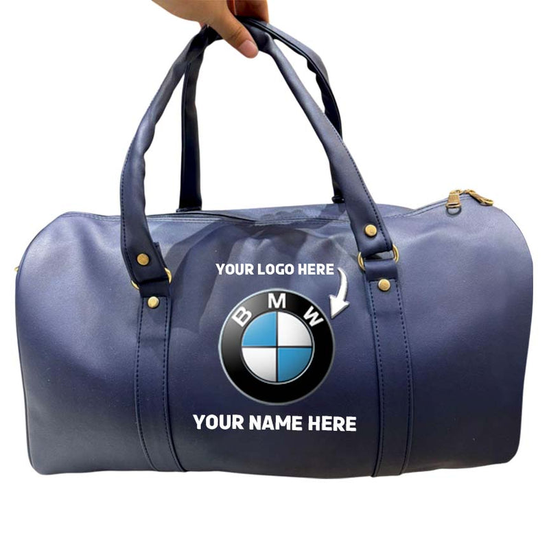 Personalized Leather Duffle Bag with Custom Logo– Perfect for Gifting & Promotions