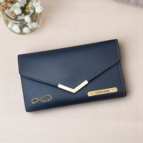 Personalized Women's Leather Premium Clutch