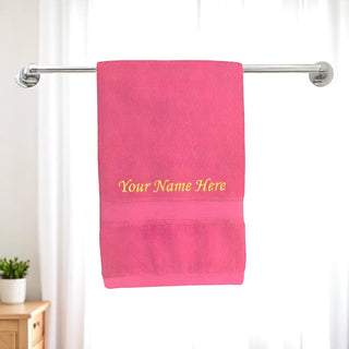 Stylish Cotton Bath Towel with Name.