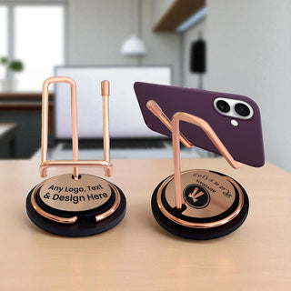 Custom Name Engraved Mobile Holder – Perfect for Office Gifting.