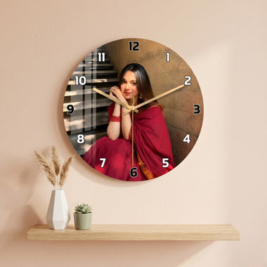Customized Acrylic Photo Printed Wall Clock.