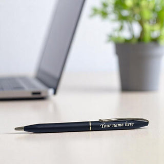 Personalized Black gold Slim Pen