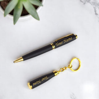 Custom Pen & Keychain Gift Set.