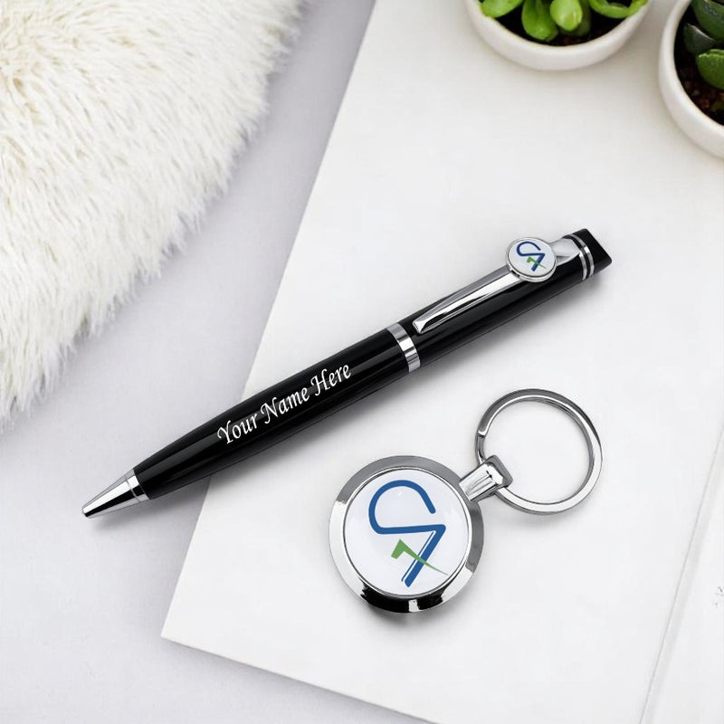 Custom CA Pen & Keychain Gift Set