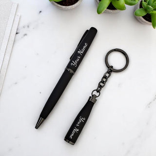 Personalized Pen & Keychain Combo Set.