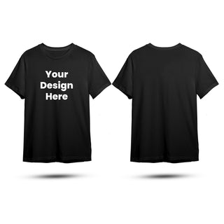 Personalized Unisex Cotton T-Shirt with Company Name, Logo, Photo, Text Printed.