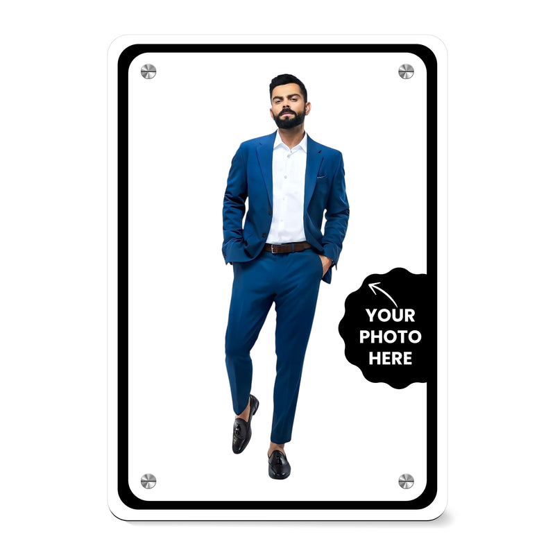 Personalized Acrylic Transparent Frame (8x12 inches, 5mm) – Custom Photo Gift