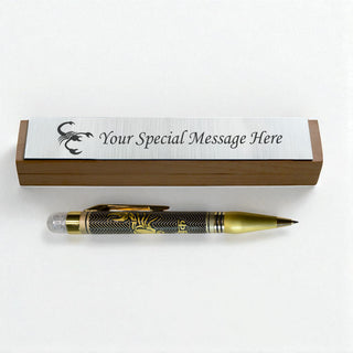Personalized Zodiac Sign Engraved Metal Ball Rashi Pen.