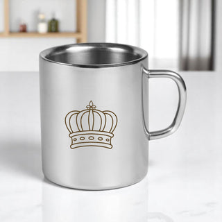 Stainless Steel Kids Mug – Custom Cartoon Character Engraved