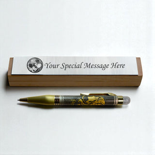 Personalized Zodiac Sign Engraved Metal Ball Rashi Pen.