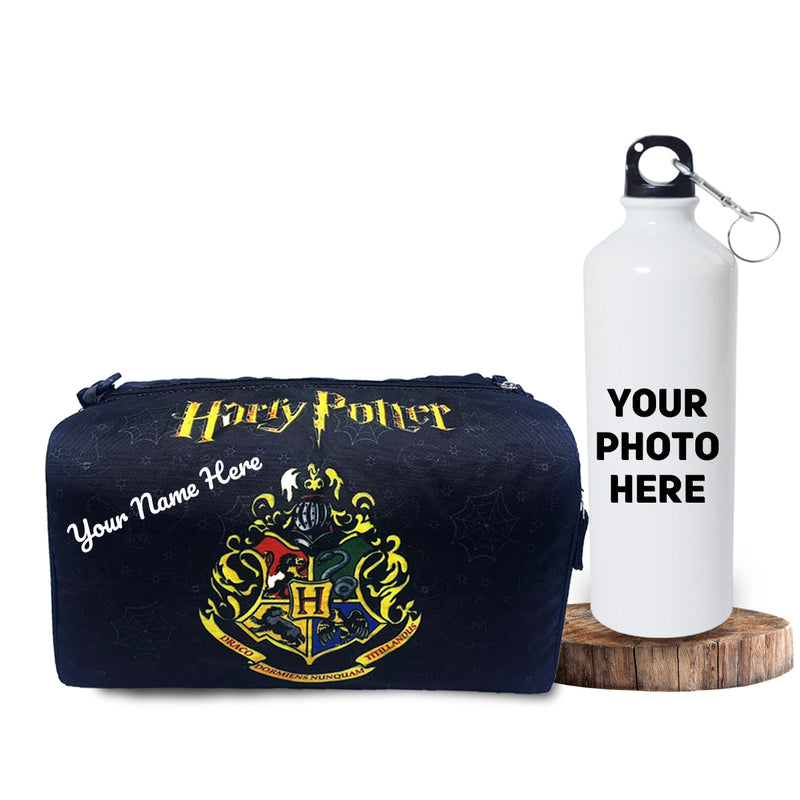 Kid's Duffle Bag & Bottle Combo Set with Child's Name Printed