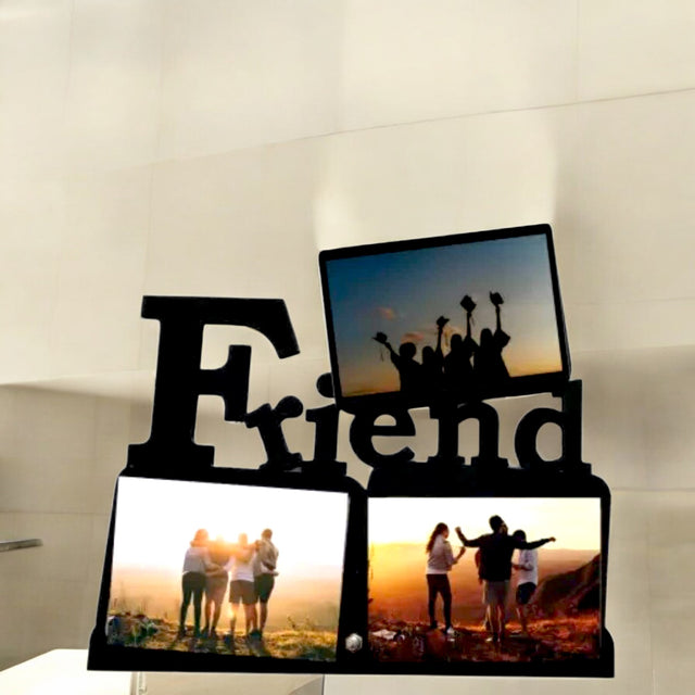 Best Friend Photo Frame with your 3 favorite pictures.