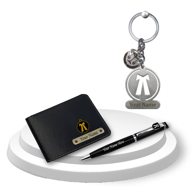 Personalized Advocate Combo - Keychain, Pen, & Wallet with Name & Charm