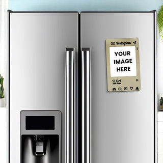 Custom Instagram-Style Fridge Magnets – Personalized Photo Insert.