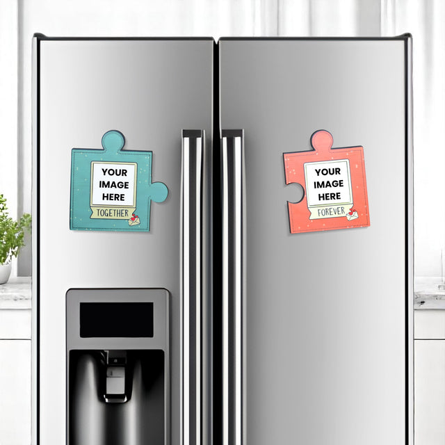 Personalized Wooden Puzzle Photo Fridge Magnets – Custom Picture