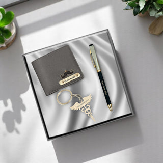 Personalized Wallet, Pen & Keychain Combo – Perfect Gift for Him