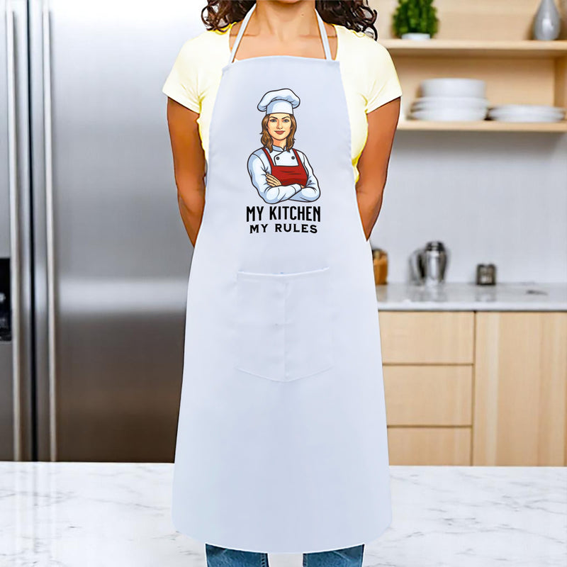 Unisex Cotton Apron with Quote & Unique Design Printed