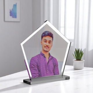 Custom Acrylic Standy (4x3 Inch) – UV Printed Car Dashboard Decor with Your Photo