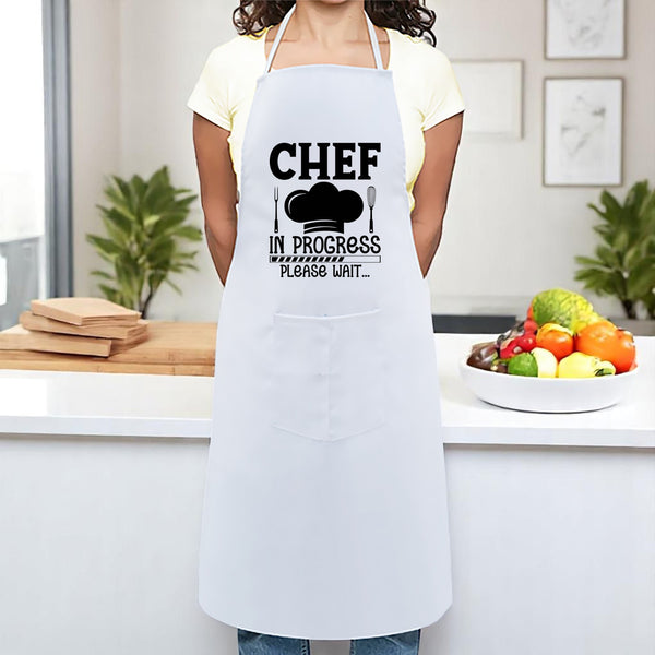 Unisex Cotton Apron with Quote & Unique Design Printed
