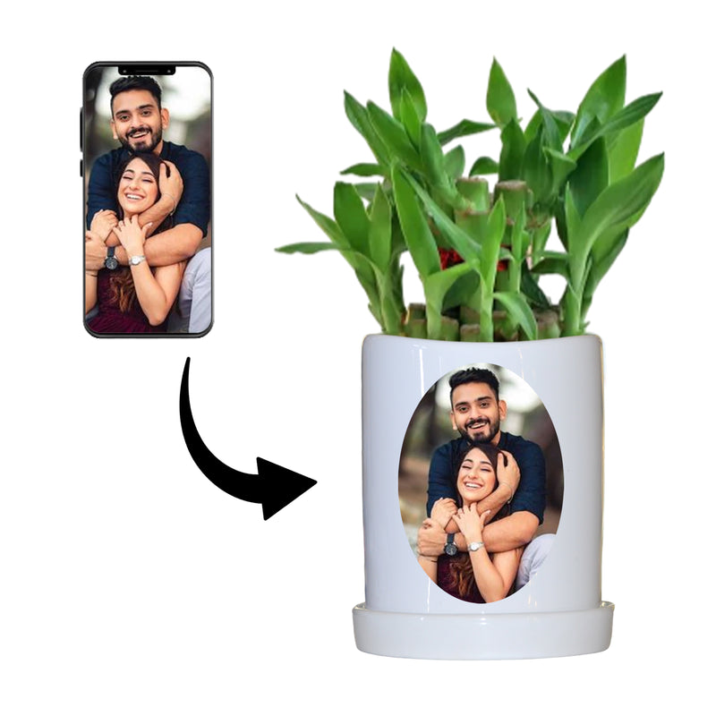 Custom Small Plant Pot with Unique Photos or Designs