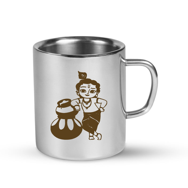 Stainless Steel Kids Mug – Custom Cartoon Character Engraved