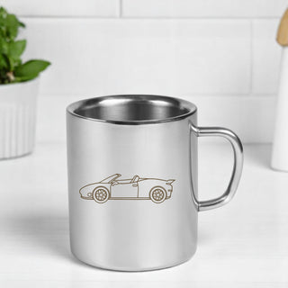 Stainless Steel Kids Mug – Custom Cartoon Character Engraved