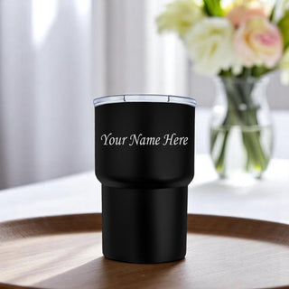 Double Wall Stainless Steel Car Cup Mug with Name or Logo Permanently Engraved.