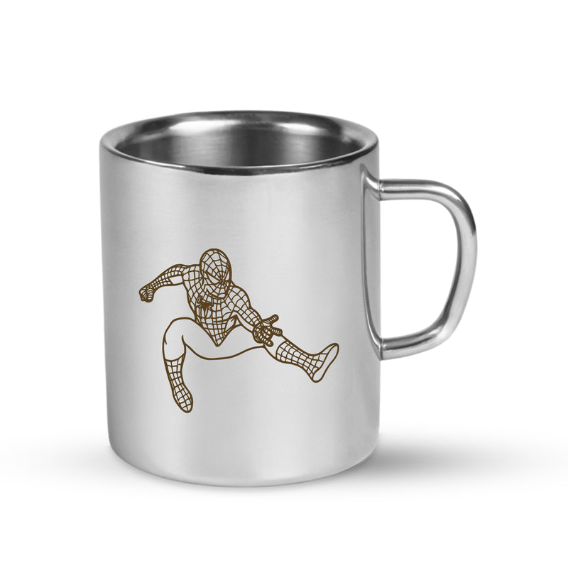 Stainless Steel Kids Mug – Custom Cartoon Character Engraved