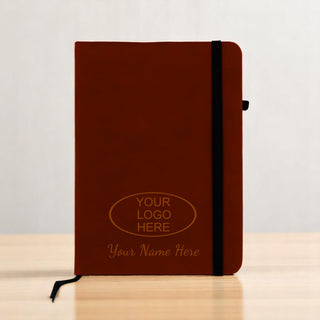Personalized Leather Diary with Name & Logo