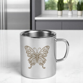 Stainless Steel Kids Mug – Custom Cartoon Character Engraved