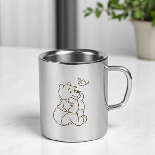 Stainless Steel Kids Mug – Custom Cartoon Character Engraved