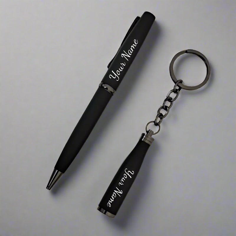 Personalized Pen & Keychain Combo Set.