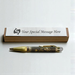 Personalized Zodiac Sign Engraved Metal Ball Rashi Pen.