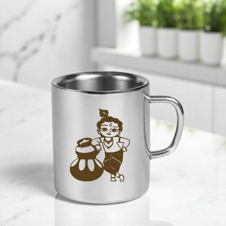 Stainless Steel Kids Mug – Custom Cartoon Character Engraved