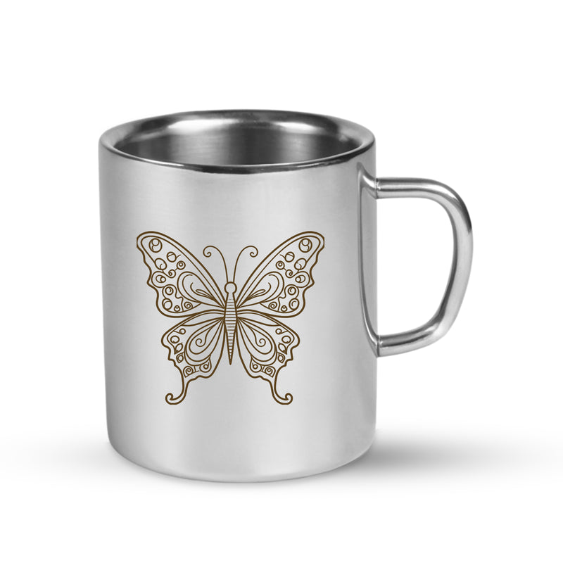 Stainless Steel Kids Mug – Custom Cartoon Character Engraved