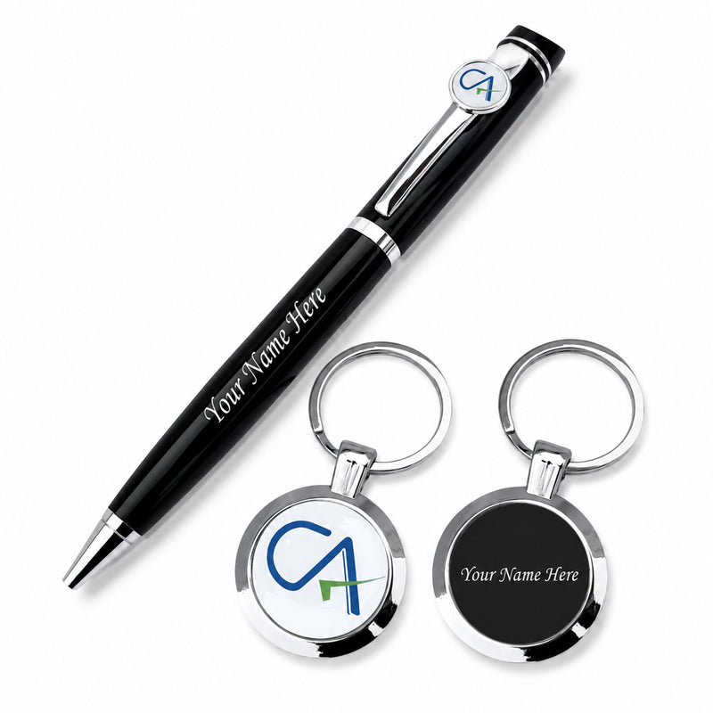 Custom CA Pen & Keychain Gift Set