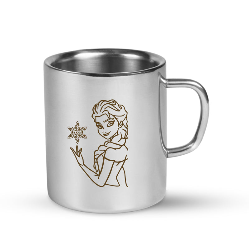 Stainless Steel Kids Mug – Custom Cartoon Character Engraved