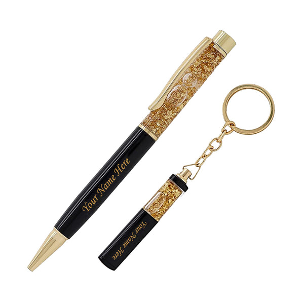 Custom Engraved Pen & Keychain Gift Set.