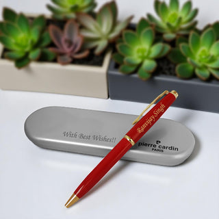 Customized Pen and Box with Name & Message Engraved on Box.